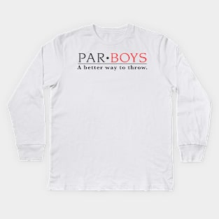 Par Boys Disc Golf Team Shirt Kids Long Sleeve T-Shirt